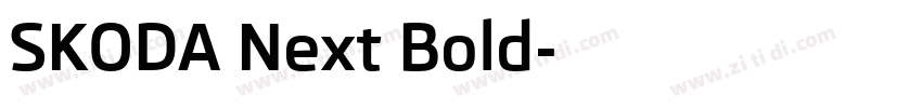 SKODA Next Bold字体转换